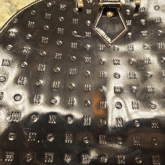 Arcadia Patent Leather Satchel/13”W x 9.5”H x 6”D - Picture 2 of 8